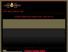 Tablet Screenshot of canadacasinoparty.com